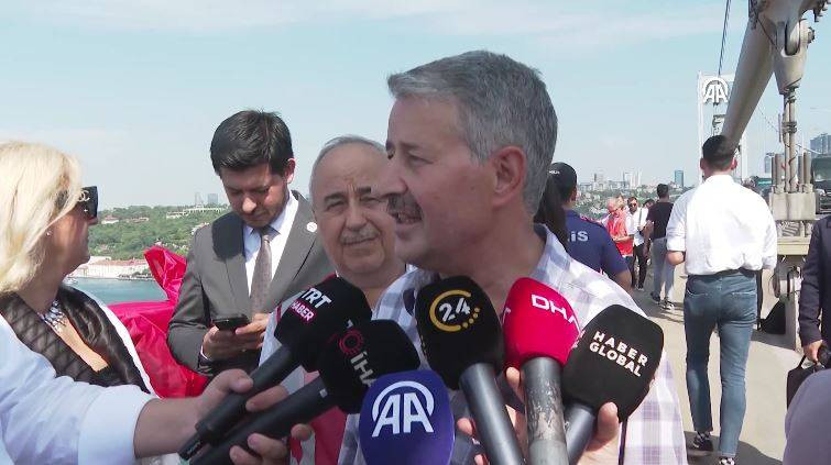 İstanbul'daki köprülere Türk bayrağı asıldı - Resim: 6